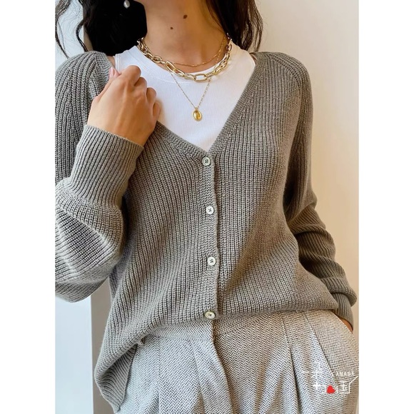 Aritzia Sweaters - Aritzia wilfred granada wool cardigan top tan